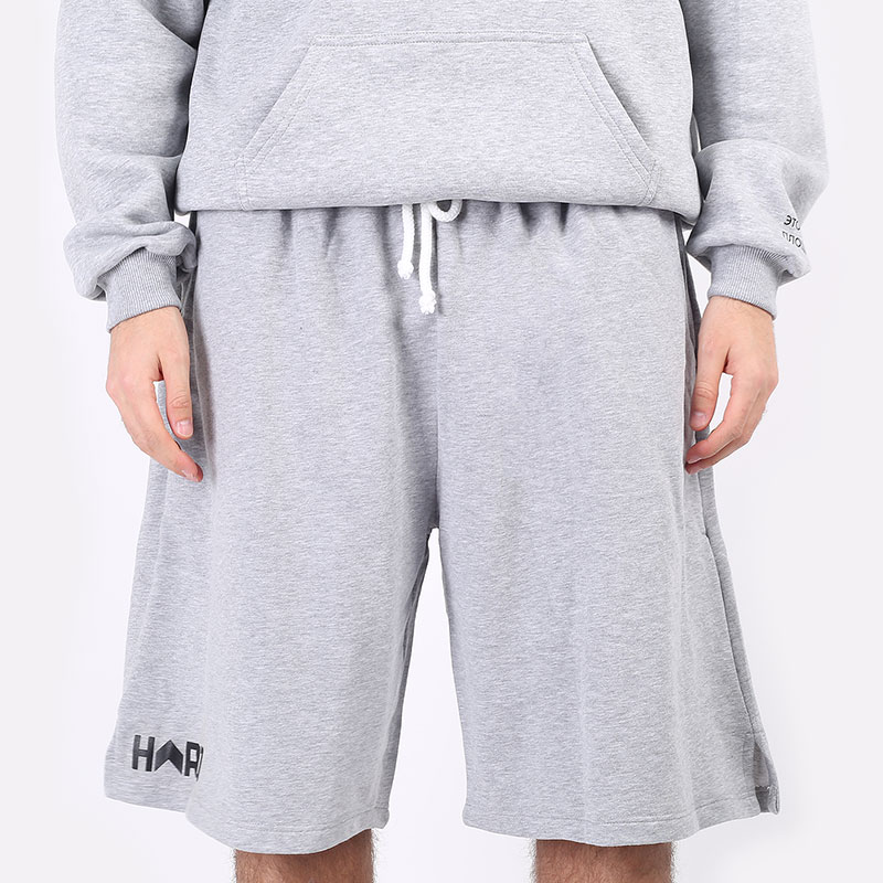 мужские серые шорты Hard Blank Shorts Hard Grey - цена, описание, фото 3